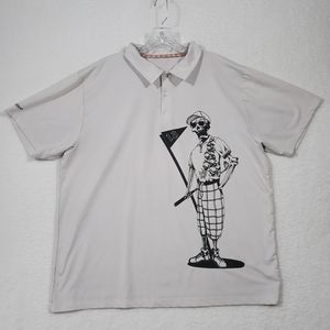 TATTOO Golf Polo Shirt stains mens L